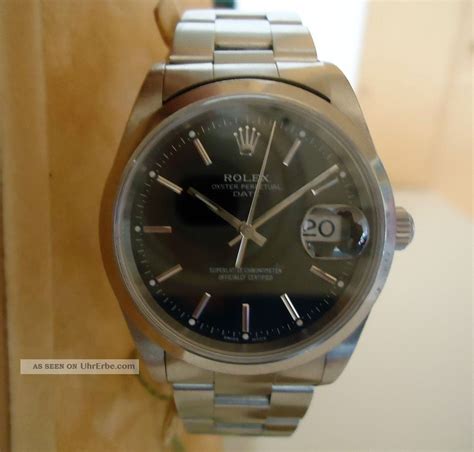 damen rolex edelstahl modell 15200 schwarzes zifferblatt 34mm|rolex 15200 date ref review.